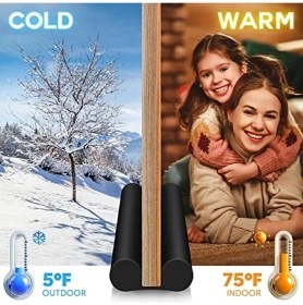 Resim Ankaflex Kapı Altı Rüzgar Önleyici Isı Işık Önleyici Isı Yalıtım Süngeri Rüzgarlık Toz Soğuk Sünger 3 Adet 