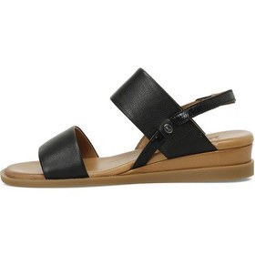 Resim İnci Incı Brand 5fx Siyah Kadın Dolgu Topuk Sandalet 000000000101987663 Siyah 