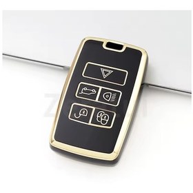 Resim Jaguar E-pace Anahtar Kılıfı Siyah-gold 2018-2025 