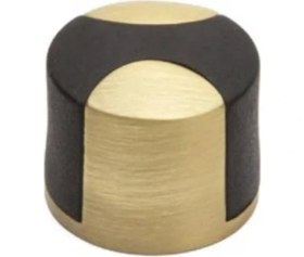 Resim Assess Store 1005 Kapı Stoperi Yapışkanlı/vidalı Mat Altın-Siyah Plastik Renk Çap 35 mm Tek Ebat DDS1005 0035 Bb-P6 