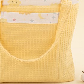 Resim Bebek Bakım Çantası - Sarı Petek - Sarı Bulut 