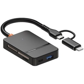 Resim Rogfer Ads-315 8'i 1 Arada Type-c Pin Çok Fonksiyonlu Kart Okuyucu 