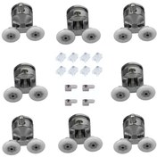 Resim Duşakabin Tekerleği Rulman Metal Gövde 8 Li Set Teker Çapı 24 Mm 