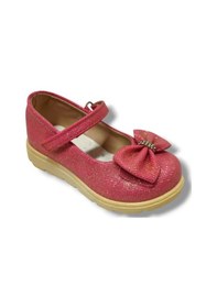 Resim Hoppy 3037-20 Simli Deri Fiyonk Kız Çocuk Babet Pembe 