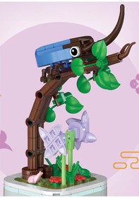 Resim Çiçekler Ve Böcekler Yapı Blokları Xylotrupes Dıchotomus 