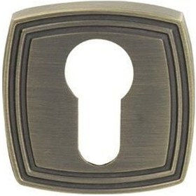 Resim Hafele Barelli Kare Kapı Kolu Rozet, Antik Bronz Renk 
