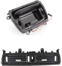 Resim MM Performance Store Bmw F10 5 Serisi Lcı Klima Orta Kromlu Havalandırma Klima Izgarası + BMW F10 5 Serisi Lcı Küllük 