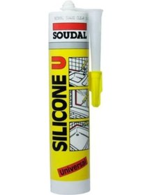 Resim Soudal Asetoksi Silikon 280 Gr Beyaz Beyaz 