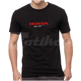 Resim Honda Racing Tasarım Motorcu Tişörtü Beyaz Kırmızı 
