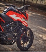 Resim Motiker KTM Duke 250 Beyaz Orijinal Tasarım Sticker Etiket Modeli Sağ Grenaj 