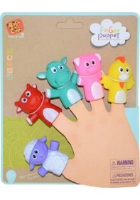 Resim Hayvan Figürlü Parmak Kuklalar Eğitici Çocuk Oyuncak Zeka Gelişti 