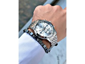 Resim Bentini Özelbileklik Hediyeli Fonksiyonlu Erkek Saati 