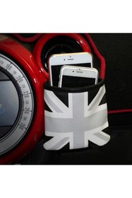 Resim RoseTR Mini Cooper Araç Içi Minik Organizer Deri Kese Cep Gray Jk 