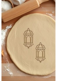 Resim Kandil Kurabiye Kalıbı, Hamur Şekillendirici, Bisküvi Kalıbı, Kolay Kesim Ucu Beyaz 