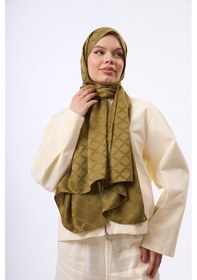 Resim Mirsoy Scarf Lina Modern Desen Şal Hardal 