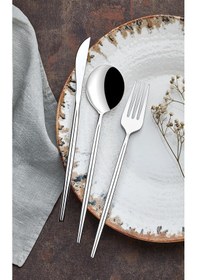 Resim Onon Krispy 6 Kişilik 18 Parça Çatal Kaşık Bıçak Takımı 