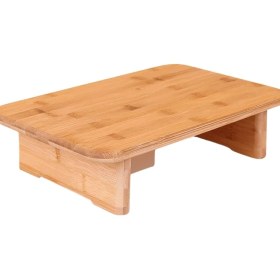 Resim Elegancev Ayaklı Bambu Kesim Tahtası-Kesme Tahtası-Ekmek Tahtası-Et Tahtası-(34 x 22 x 8,5 Cm) 