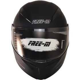 Resim Motoanl Motosiklet Güneş Vizörü Çene Açılır Kask Mat Siyah 