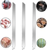Resim Millian Paslanmaz Çelik Tilki Kuyruğu Testeresi Kemik Et Kesme Bıçağı 30 Cm Ömür Boyu Garantili 