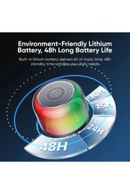 Resim Jr-ml03 Taşınabilir Işıklı Kablosuz Yüksek Ses Seviyeli Mini Hoparlör JR-ML03 