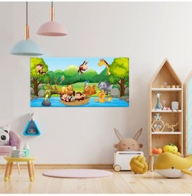 Resim Safari Macerası Kanvas Tablo 