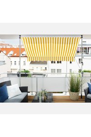 Resim Moli Teleskopik Ayarlanabilir Tente Sarı-Beyaz 250x130 cm 