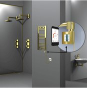 Resim Radiva HAITI Elektirikli Havlupan 300x700 Düz Altın (KTX4 Termostat) 200W Spiral Kablolu 