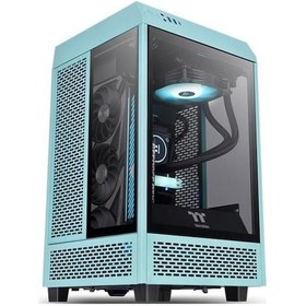 Resim The Tower 100 Ca-1r3-00sbwn-00 Gamıng Mını Itx Pc Kasası Turkuaz 