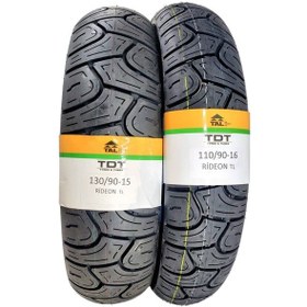 Resim Tdt Tyres 130/90-15 Ve 110/90-16 Takım Tl Tubeless - Dubleks Chopper Lastiği Rideonset1 