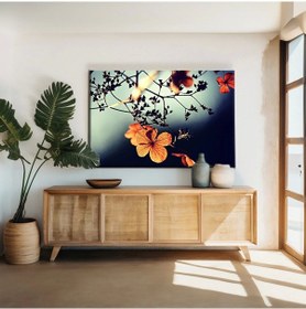 Resim Sarmaşık Çiçekler Kanvas Tablo 