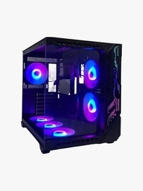 Resim GAMEFORCE Bree Light 6×120 Mm Fanlı Tuştan A-Rgb E-ATX Oyuncu Bilgisayar Kasası 