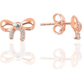 Resim Gümüş Zirkon Taşlı Fiyonk Modeli Küpe 