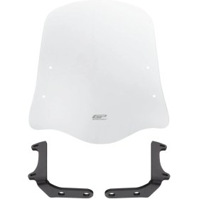 Resim GP Kompozit SYM Xpro 125 2018-2024 Uyumlu Ön Cam Şeffaf 42 cm 