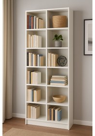 Resim Modern 2'li Kitaplık Beyaz 