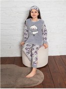 Resim Asel Çocuk Peluş Polar Pijama Takımı 