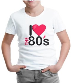 Resim I Love The 80'S Beyaz Çocuk Tshirt 