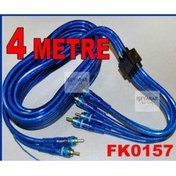 Resim abnturk 2 Rca-4 Rca Süper Oto Ses Anfi Kablosu 4 Metre 