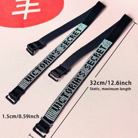 Resim Çekici Parlak Çok Renkli Kristal Sökülebilir Omuz Askısı Sütyen Aksesuarı Bayanlar için 