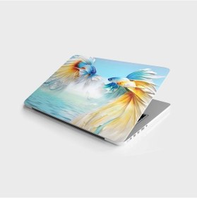 Resim Laptop Sticker Bilgisayar Notebook Pc Kaplama Etiketi Renkli Balı 