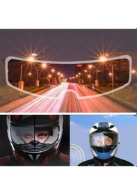 Resim Buğu Önleyici Motosiklet Kaskı Vizörü Su Geçirmez Dayanıklı Çizik Koruma Lens Filmi 4767 Çok Renkli 