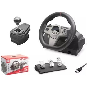 Resim Gt10 Direksiyon Seti 270 Vitesli Oyun Direksiyonu, Ps4 Xbox X S/one Switch Pc Uyumlu 