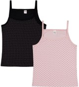 Resim Civil Girls Gülkurusu-Siyah 2-10 Yaş Kız Çocuk 2'li Atlet - Standart / 10-11 Yaş 