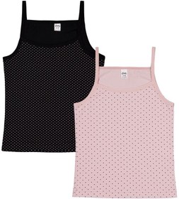 Resim Civil Girls Gülkurusu-Siyah 2-10 Yaş Kız Çocuk 2'li Atlet - Standart / 4-5 Yaş 