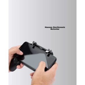 Resim Pubg Mobile Uyumlu Joystick ve Parmak Tetikli Oyun Gamepadi Midastech 