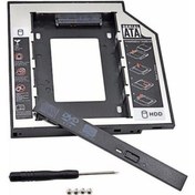 Resim OEM Dvd Yuvasına Takılan Ssd Hdd Kutusu 12.7mm Hdd Caddy Kızak 