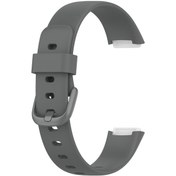 Resim Fitbit Luxe Silikon Renkli Toka Saat Bandı İçin Xdfind, Boyut: L Gri 