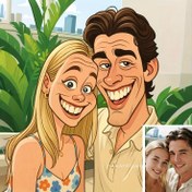 Resim 1 Özel Fotoğraf Çizim Portre - Kişiye Özel Aile Arkadaş Hediye - Çerçeveli/Çerçevesiz Kanvas Baskı - Modern Ev Dekorasyonu - Fotoğrafınızı Yükleyin - Oturma Odası, Yatak Odası, Ofis Dekorasyonu - Özel Doğum Günü, Canlı İllüstrasyonlar, Şık Tasarım 