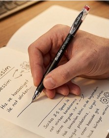 Resim Kırmızı Pilot Kalem Speed 25 5 Adet Scrikss Pilot Kalem 0.5mm Roller Uçlu Pilot Kalem İnce Uçlu Likit Mürekkepli Pilot 