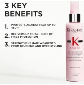 Resim Kerastase Genesis Dökülme Karşıtı Isıdan Koruyucu Krem 150ML Akne Eğilimli Ciltler İçin %100 Acı Badem Yağı 