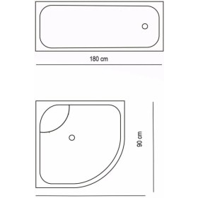 Resim Zethome Banyo Perdesi 1x180x200 Tek Kanat Duş Perdesi Halka Hediyeli Duşakabin Perdesi 4961 Mavi 